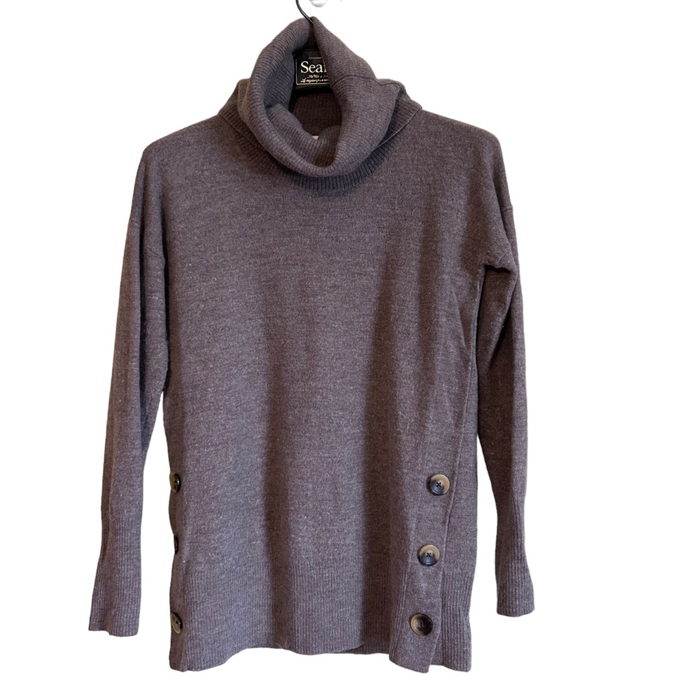 Ellen Tracy women’s‎ sweater extra fine merino wool sweater cowl neck size small
